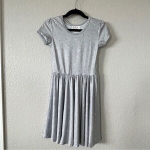 Dot Dot Smile Girls 5/6 silver Floral T-Shirt twirl Dress cap sleeve